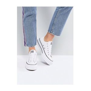 White Platform Converse